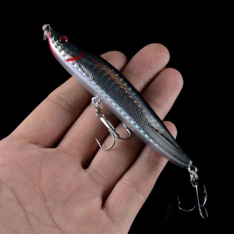 DYGYGYFZ 1pcs Fishing Lure Bait 9.5cm/16g Lure Sequins Wobblers Artificial Hard Bait Bass Pike Carp Fishing Pesca