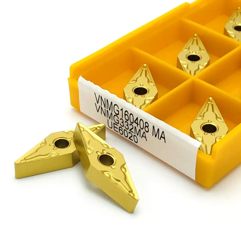 Inserto in metallo duro VNMG160404 MA VP15TF UE6020 utensile per tornitura di metalli esterni ad alta precisione utensile per tornio parti di macchine CNC utensile per tornitura