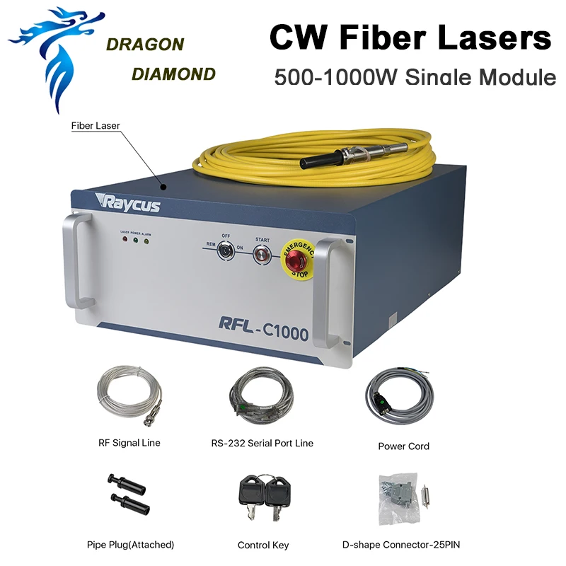 Originele Raycus Laser Bron RFL-C1000 (En) 1000W Enkele Module Cw Fiber Laser Voor Fiber Snijmachine