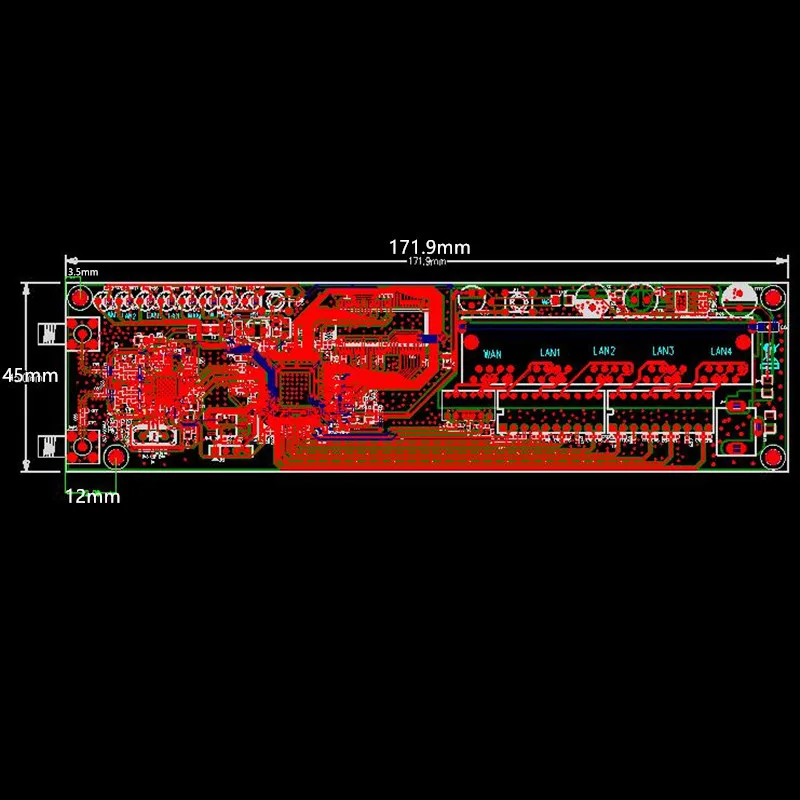 Oem 5-Poort Draadloze Router Moederbord Module Custom Schroef Gat Metalen Shell Breedband Snelle Thuis Kit 2.4G Wireless4 module Router