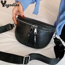 Luxury Designer Saddle Women's Chest Bag High Quality Crossbody Bags Female Fashion Chain Handbag Hobos Bag Banana Belt Purse