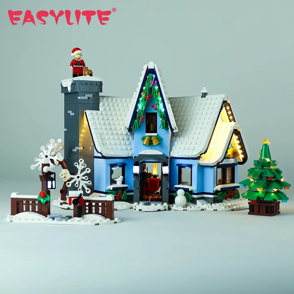 

EASYLITE LED Light Kit For 10293 Santa’s Visit Winter Village Block Christmas Gift Toys Set No Building Blocks