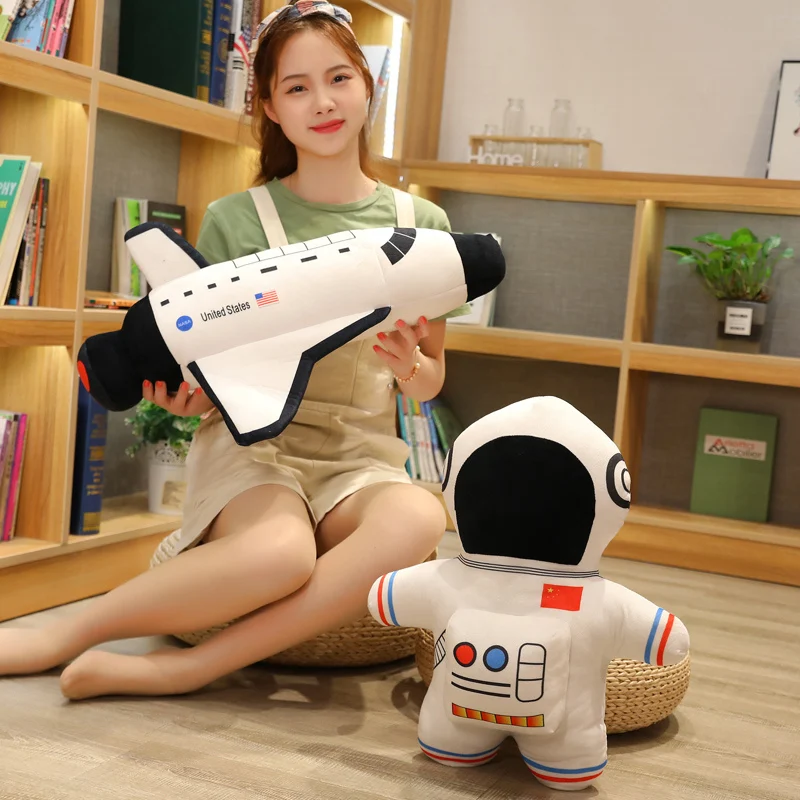 Nizza 1pc Plüsch Astronaut Raumschiff Spielzeug Gefüllte Weiche Puppe Cartoon Kissen Kinder Spielzeug Kreative Flugzeug Kinder Jungen Geburtstag Geschenk – Detail 20