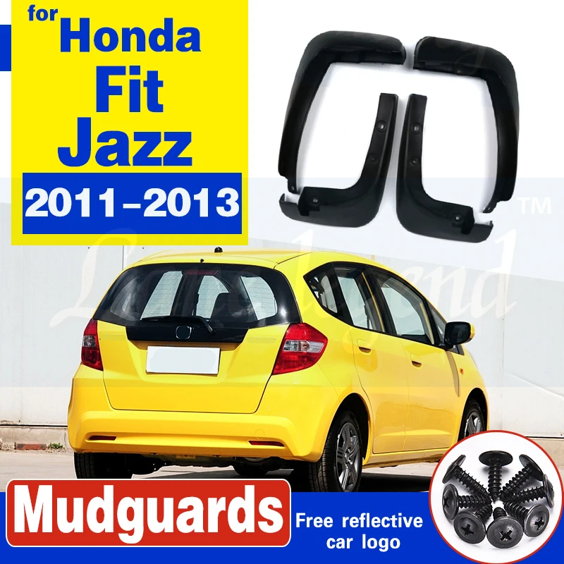 

Set Molded Mud Flaps For Honda Fit / Honda Jazz 2011 2012 2013 Hatch Mudflaps Splash Guards Front Rear Mud Flap Mudguards Fender