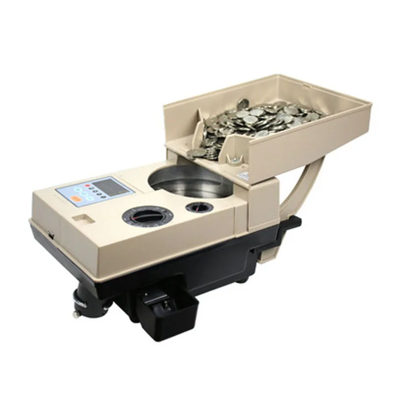 2025 Electronic Automatic Coin Counter 110V/220V YT-518 English version Coin Counting machine 1-9999 Preset range Coin Sorter