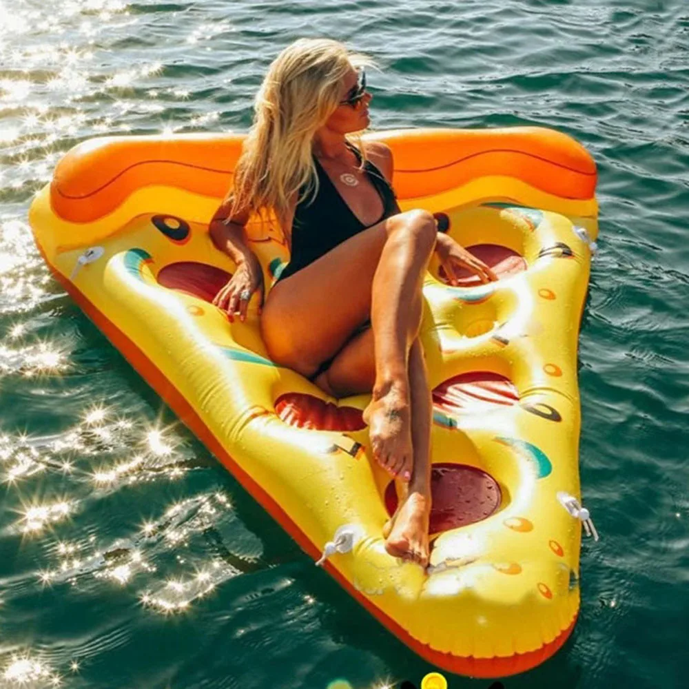 Pizza Floating Row Water Magic Carpet Swimming Pool Floating Bed Swimming Air Cushion Beach Party Supplies outdoor pools бассейн