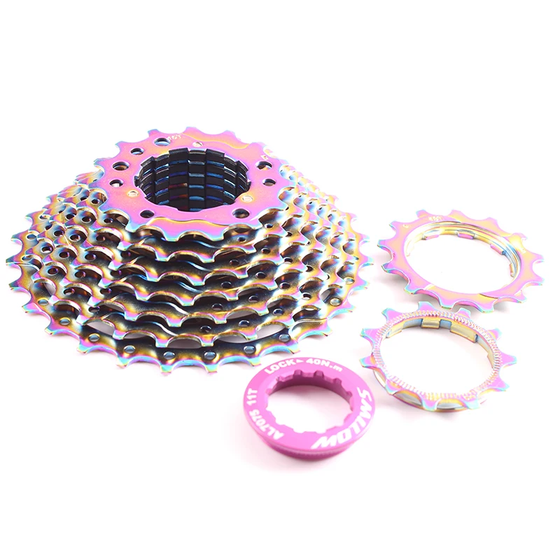 SMLLOW COLORFUL 9 Speed 9s Cassette 11-23T Freewheel Road Bike Parts 18S 27S Speed Sprocket for parts Sora 3300 3500 R3000