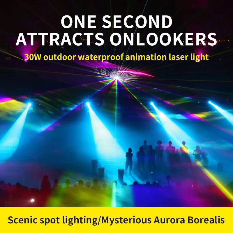 Waterdichte Rgb Animatie Laser Stage Light Laser Scanner Projector Podium Verlichting Effect Dj Laser Licht DMX512 Animatie Laser