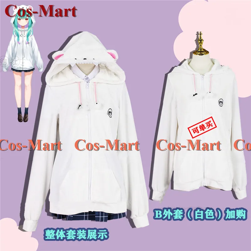 Cos-Mart Anime Vtuber Hololive Uruha Rushia Cosplay Costume Sweet Cute Uniform Dress Activity Party Role Play Clothing S-XL