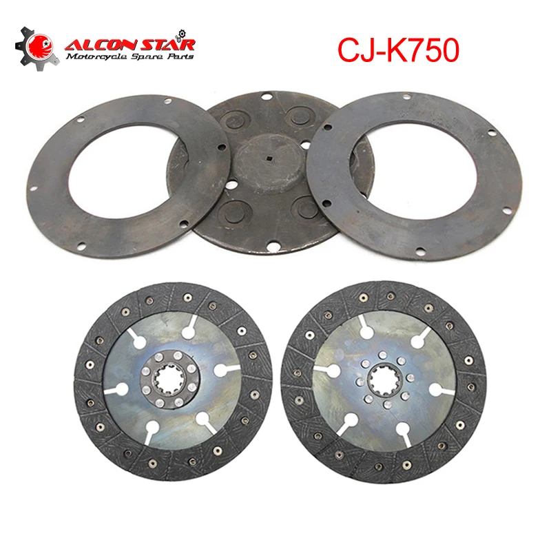 Alconstar- 1 Set Retro Motorcycle Clutch Disc Plate Friction Wafer CJ-K750 for BMW R1 R51 R71 R72 KC750 for Ural M1 M72 Parts