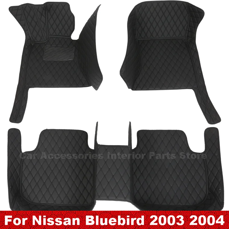 

Car Floor Mats For Nissan Bluebird 2003 2004 Artificial Leather Carpets Cover Foot Pads Styling Custom Car Interior Accessories