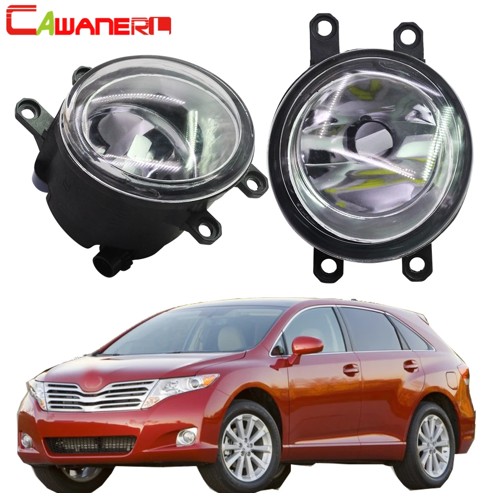 

Cawanerl для Toyota Venza 2009 2010 2011 2012 автомобильные аксессуары передние противотуманные фасветильник в сборе абажур + H11 Светодиодный/галогенная лампа 12 В