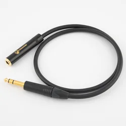 Handmade mogami 2549 6.35mm Stereo Male to Female Extension Audio Cable Amp Guitar TRS Cable Extension Wire Cord M-F Audio Cable