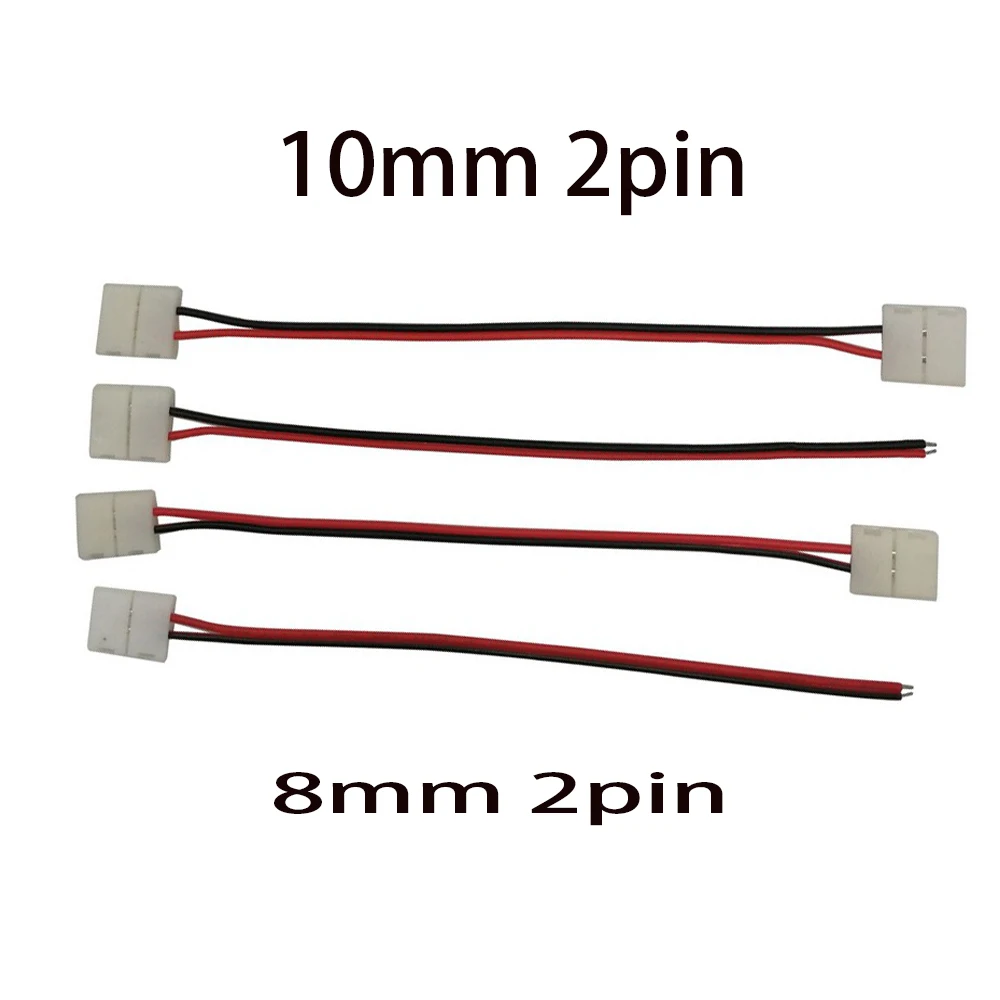 2pin 3pin 4pin 5pin 6pin LED Connector Solderless Adapter  For 3528 5050 RGB RGBW RGBCCT LED Strip