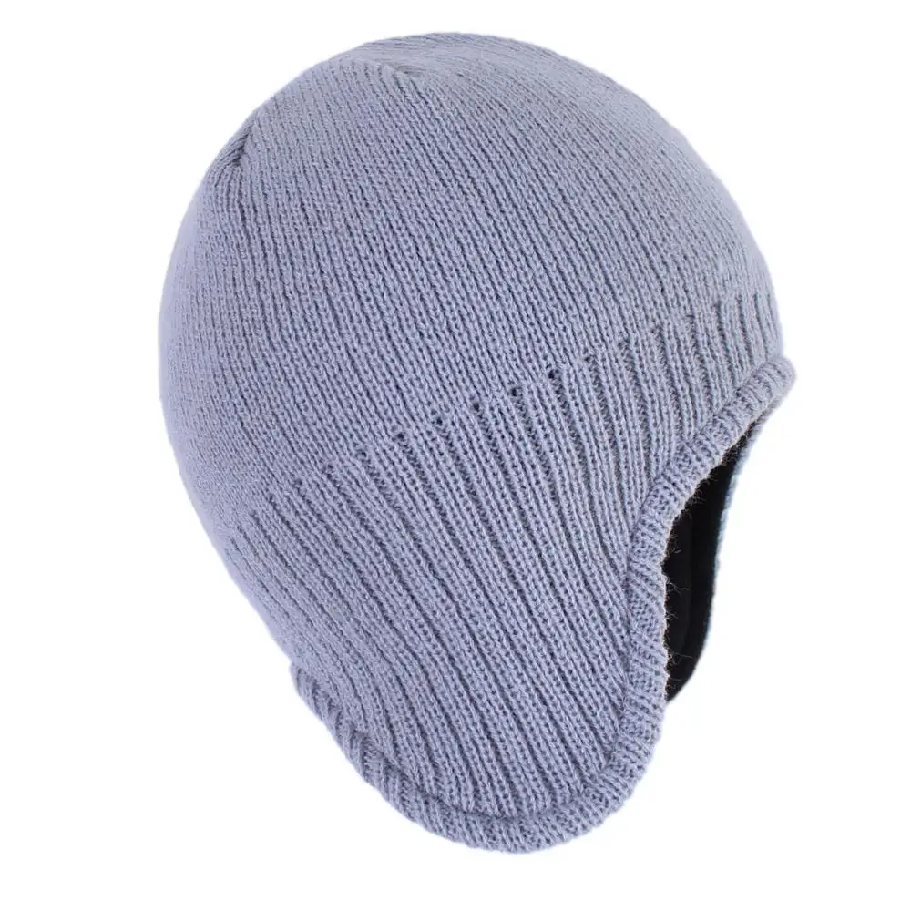 Connectyle Mens Women Warm Winter Hats Cable Knit Fleece Lined Earflap Hat Daily Beanie Watch Cap