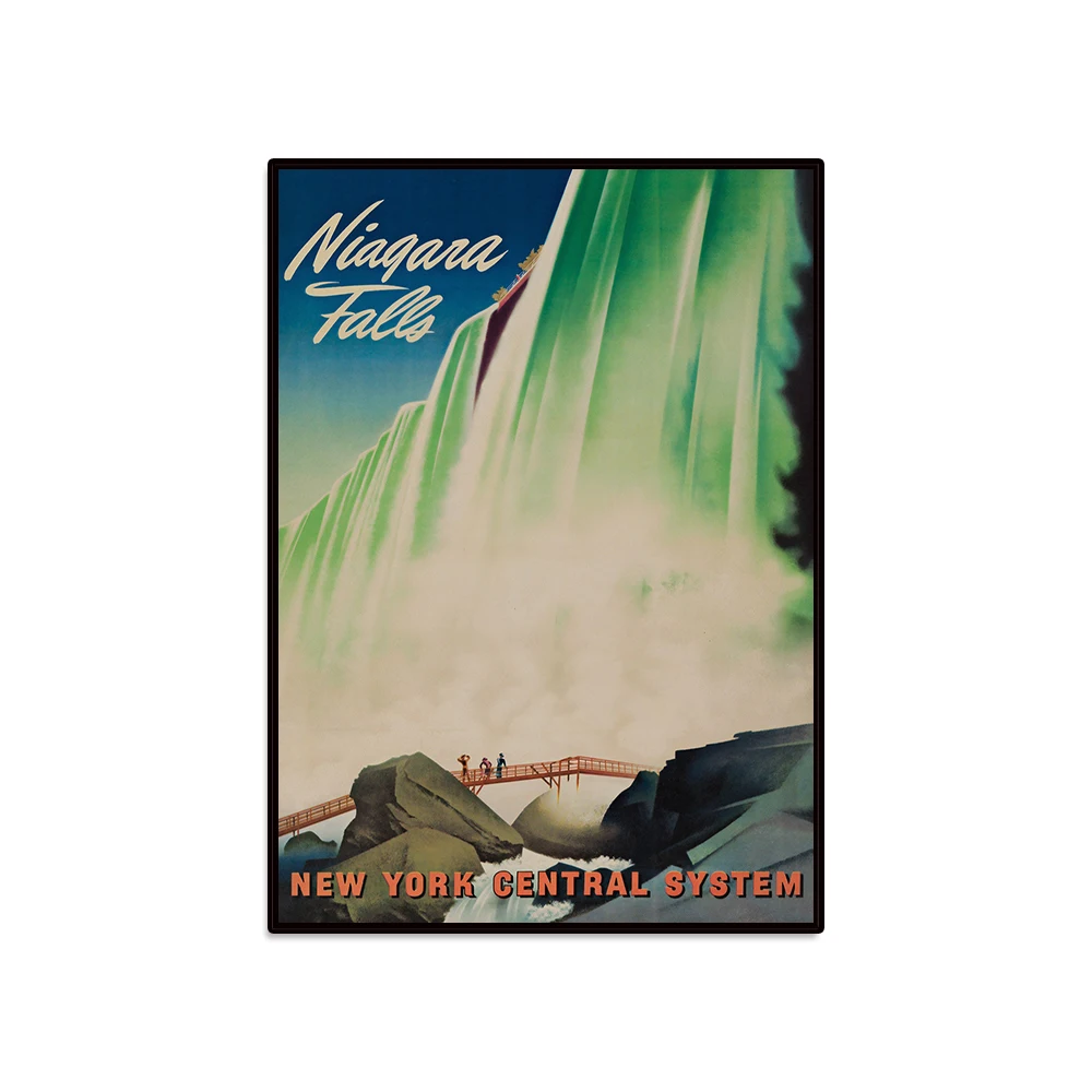 Niagara Falls Vintage Poster, Niagara Falls Retro Print, Vintage American Travel Poster