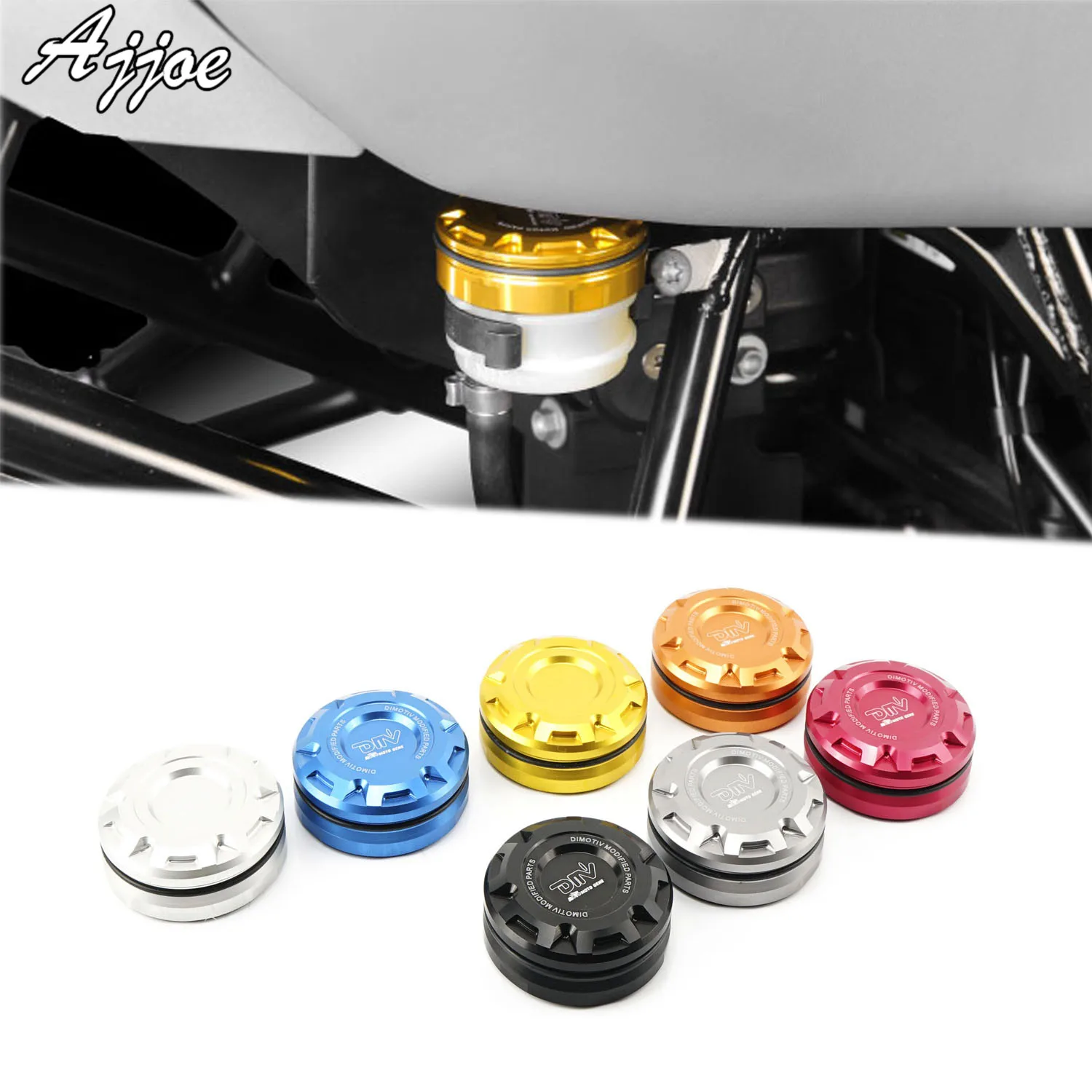 Motorcycle Rear Brake Fluid Reservoir Cap 45mm For BMW RnineT1200 R1200GS R1200RT R1200R R1250GS R1250RT R1250R