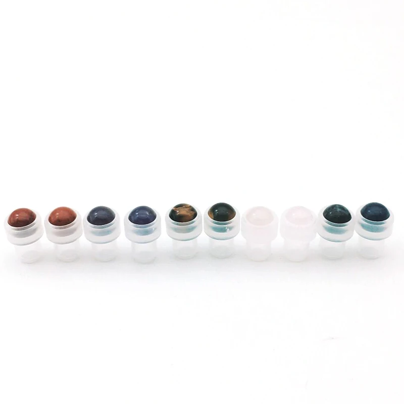 

1000pcs 7*10mm Natural Gemstone Roll Ball Accessories Fit Thin Glass 1ml 2ml 3ml 5ml Perfume Essential Oil Roller On Bottles