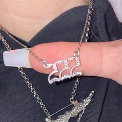 Collar con número de Ángel de acero inoxidable 111 222 333 444 555 666 777 888 999, collares con colgante de circón para cumpleaños de mujer