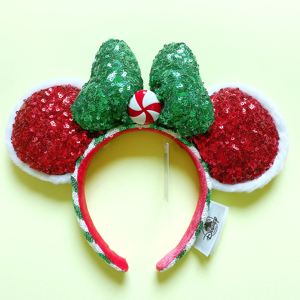 Disney peter pan Headband Disneyland Big Bow Transparent Plush Ball ears Headband Cartoon Minnie Ears Birthday Party Decoration
