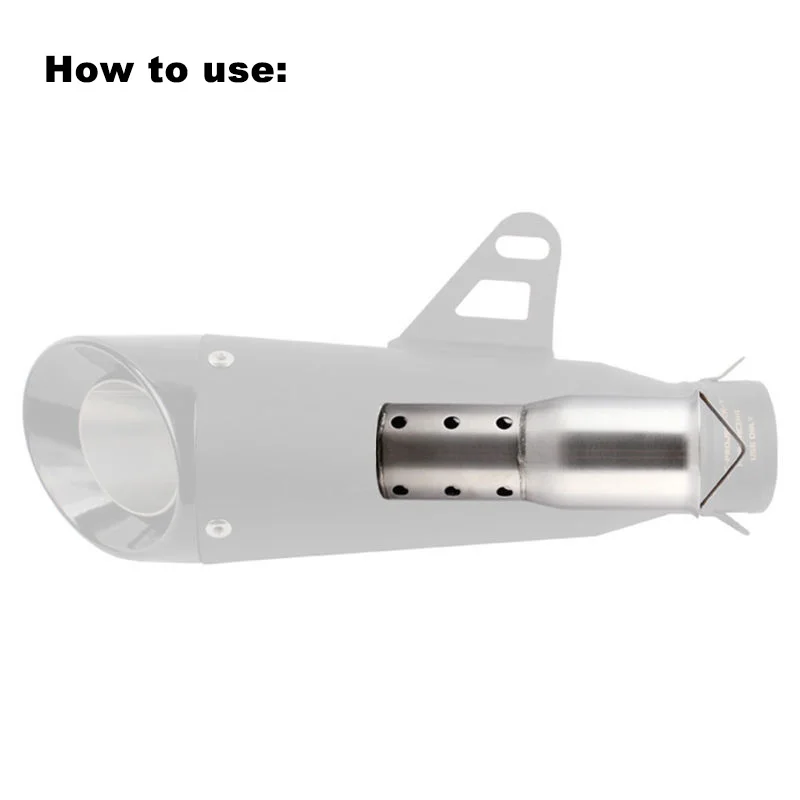 48mm 51mm 60mm Motorcycle Exhaust Removable Silencer Muffler Catalyst DB Killer Silencer Noise Sound