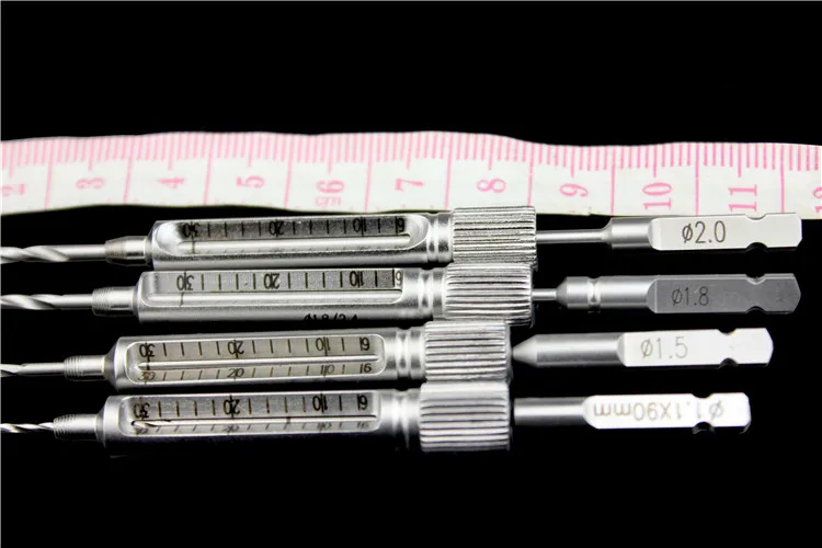 Ортопедический инструмент 1,1, 1,5, 1,8, 2,0, сверло с блокировкой, направляющая глубина, направляющая для сверления отверстий Ao synthes, радиальная пластина