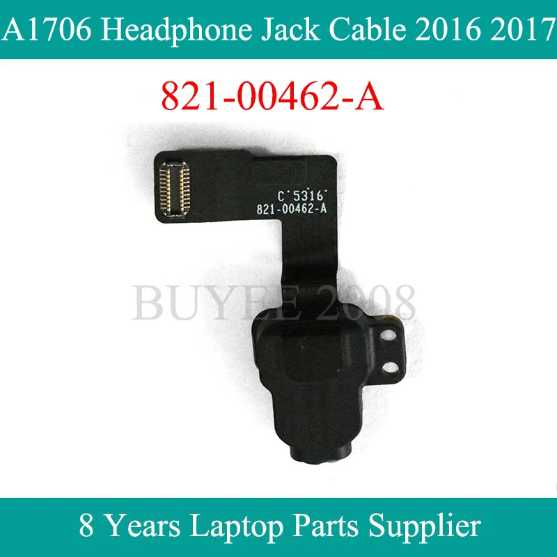 Original A1706 Headphone Jack Connector Cable 821-00462-A For Macbook Pro A1706 Audio Earphone Flex Cable 821-00462 2016 2017