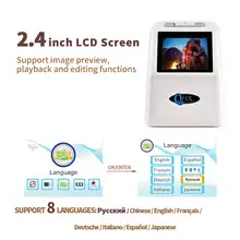 35mm Film Scanner 22MP LCD Converter Russian Support #2