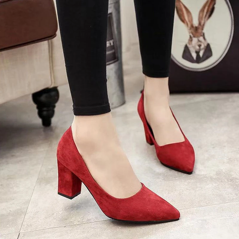 2022 Spring and Autumn Fashion Pointed Shallow Mouth Women\'s Shoes Ladies Wild Sexy Comfortable Shoes  Wedding Shoes Bride