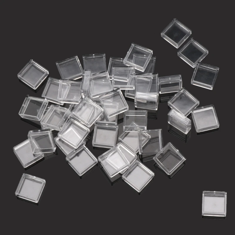 100Pcs Clear Plastic Pushbutton Tact Button Keycaps Covers Protector