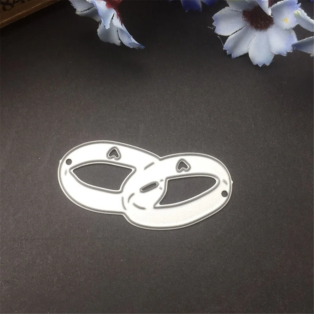 Wedding Rings Metal Cutting Dies Scrapbooking Stamps Craft Embossing Die Cut Making Stencil Template