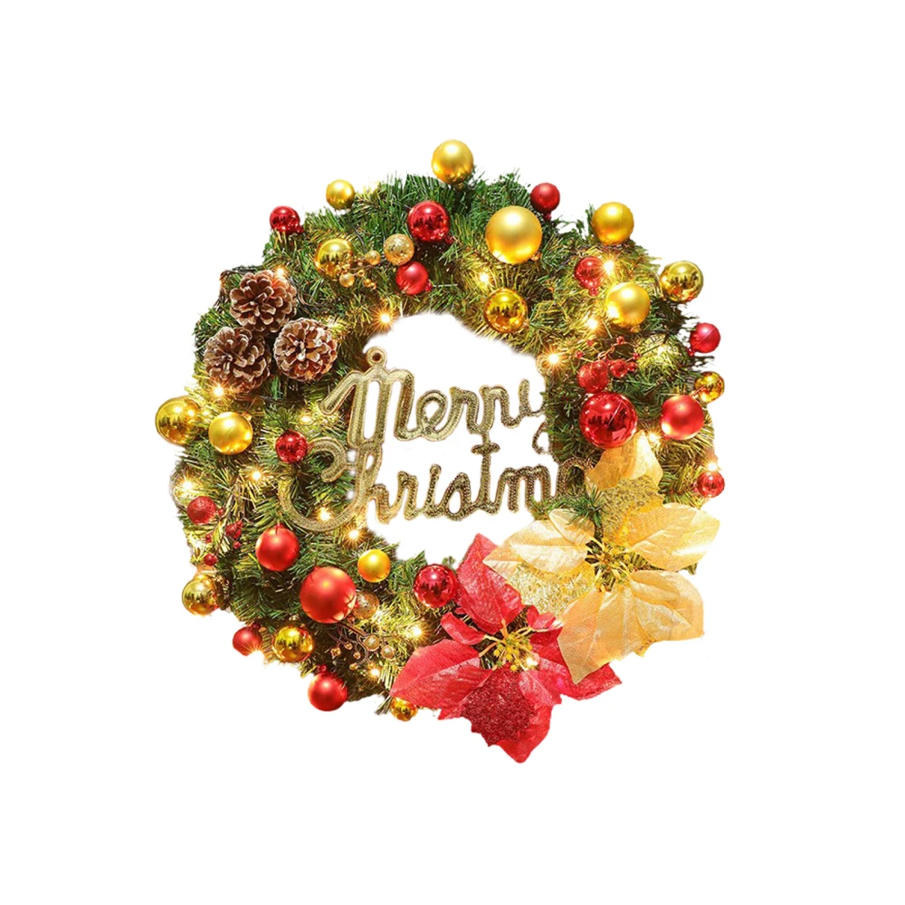 

Christmas Wreath Fake Berry Flower Garland Door Ornaments Simulation Rattan Hanging Decoration For Xmas And Winter Display Tree