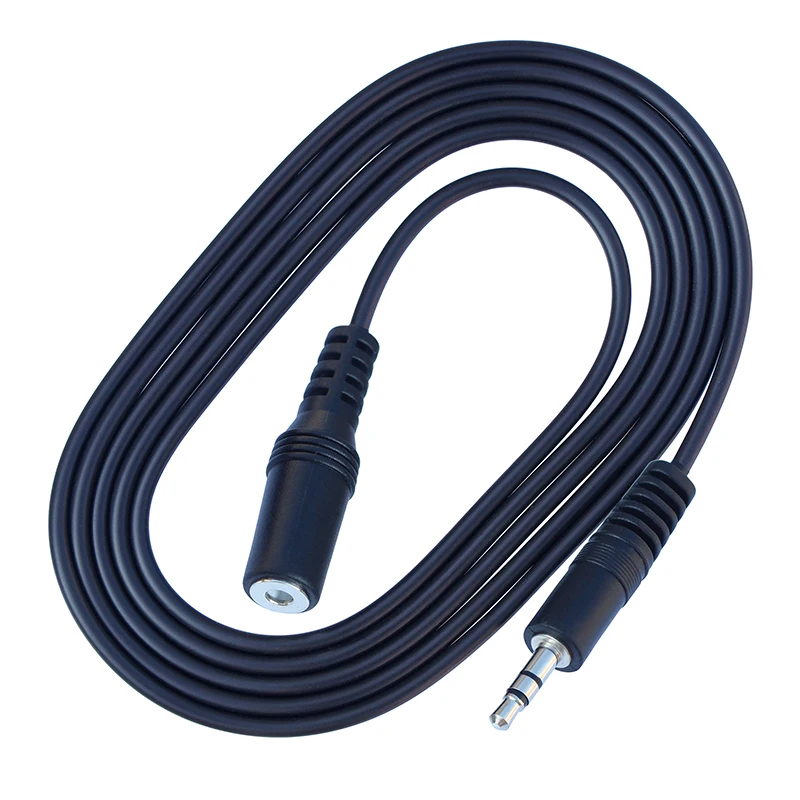 1.5M 3M 5M Jack 3.5mm Male To Female Audio AUX Extension Cable For PC DVD TV Amplifier
