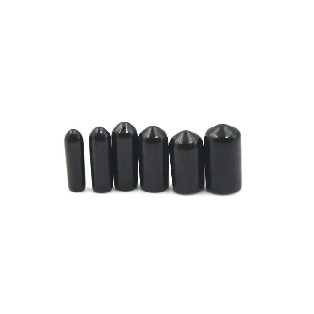 10/25/50pcs 3-25mm PVC vinyl rubber round end cap threaded cap steel pipe plastic pipe rubber protector classification kit