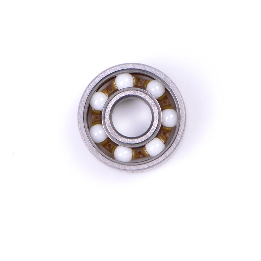 JETTING 1pc 608 Ceramic Alloy Inline Speed Black Ball Bearing For Finger Spinner Wear Resistant Skateboard Bearings