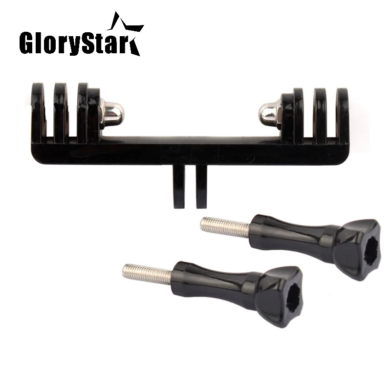 Новинка двойной кронштейн держатель штатива профессиональная ручка для спортивной камеры с винтовым креплением Адаптер для Gopro Hero 9876/5/4/3 +/2/1