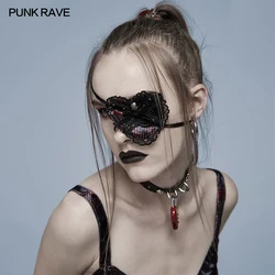 Máscara de ojo Punk Rave gótica Lolita corazón WS489