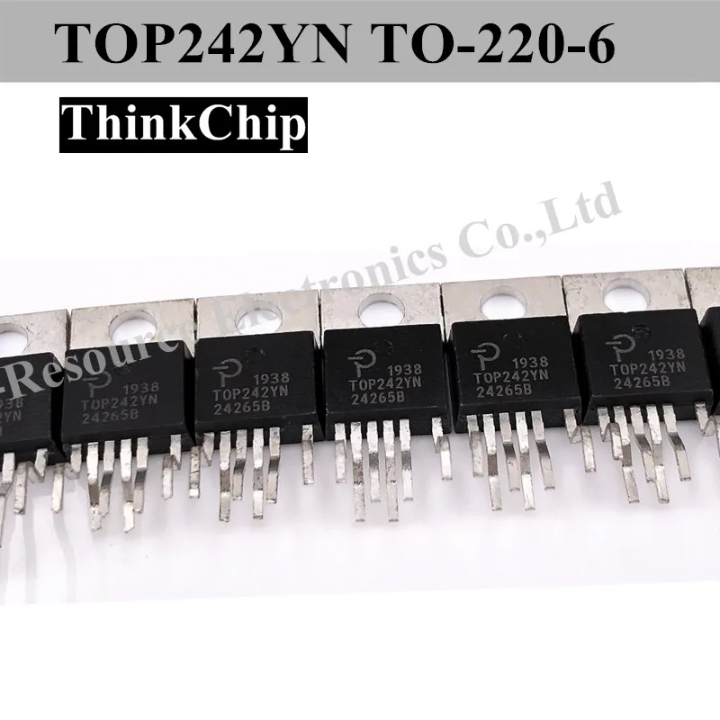 (10Pcs) TOP242YN TO-220-6 TOP242 DIP7 TOP242Y TOPSwitch-GX ครอบครัว Extended Power Integrated Off-Line Switcher