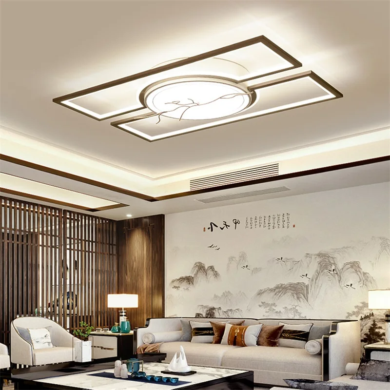 New Chinese Style LED Ceiling Light Modern LED Chandeliers for Living Room Bedroom Dining Room Acrylic Interior Decoration Lamps