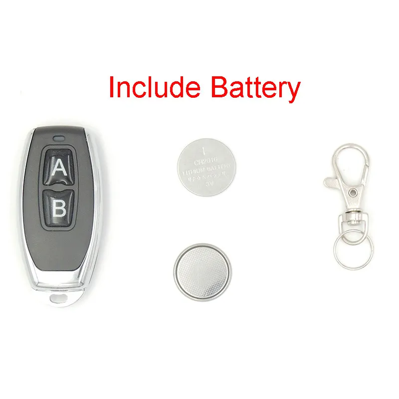 433Mhz Wireless Remote Control 2 buttons EV 1527 Learning Code Transmitter Key Fob for Gate Garage Door controller No Clone