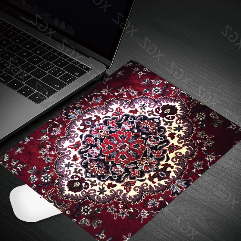 Yzuoan Persian Carpet Big Promotion Fashion Cheapest Rubber Non-slip Laptop Gaming Keyboard Mouse Pad for CS GO Dota LOL 22X18CM