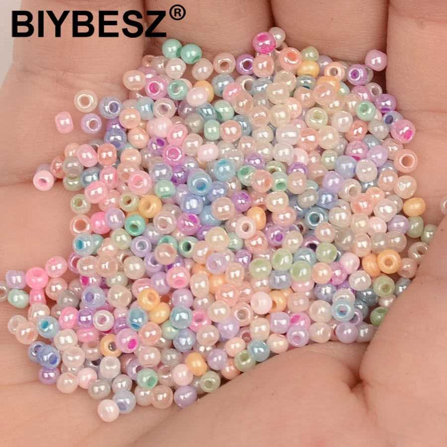 2mm Cream Colors Czech Glass Beads for Jewelry Making Necklace Bracelet Loose Bead Beads DIY Bags Clothes Accessories