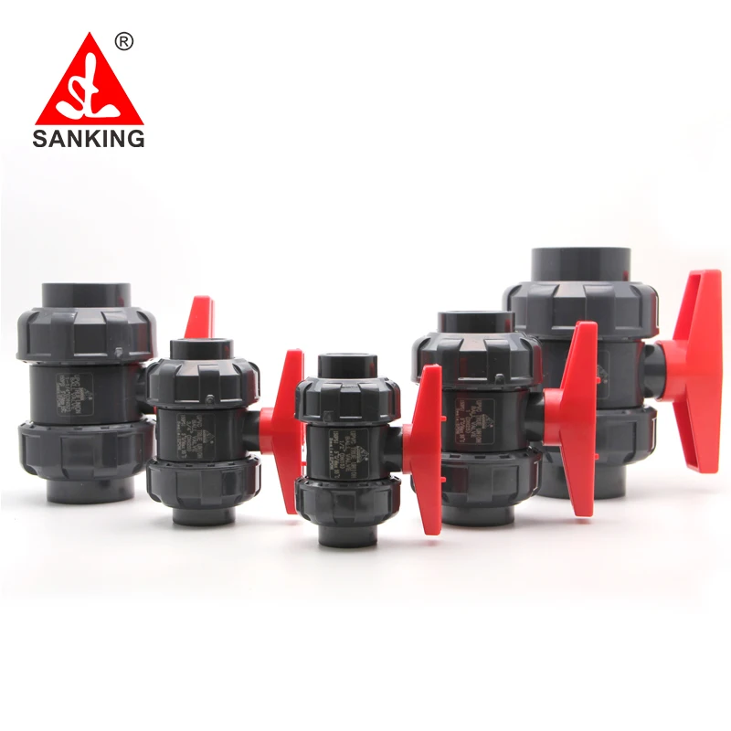 Sanking 32mm UPVC True Ball Valve Union Valve PVC Water Pipe Connector Plumbing Hose Fittings