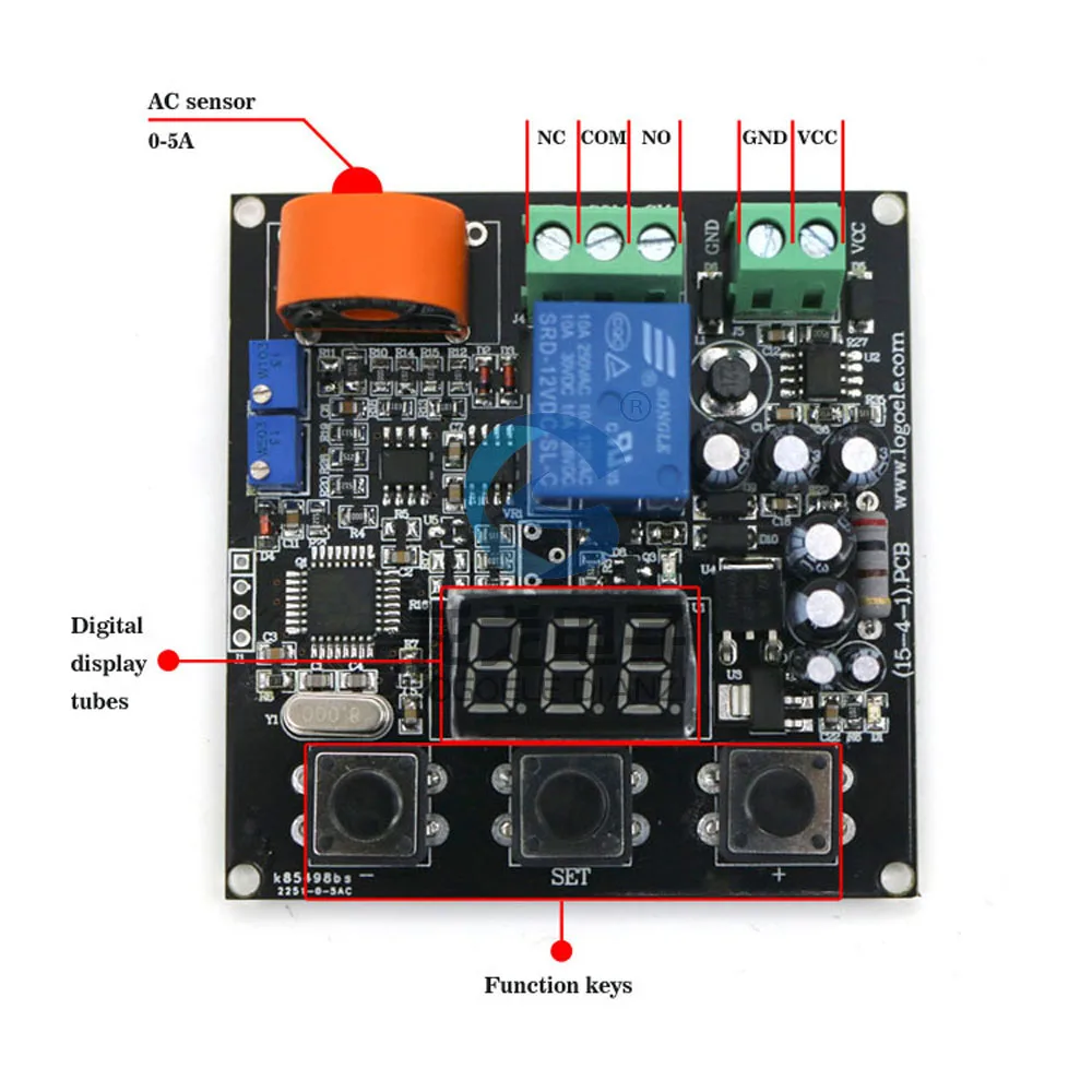 AC Current Sensor Module Switch, gama completa de Linear Output Delay, Relay Output Frete grátis