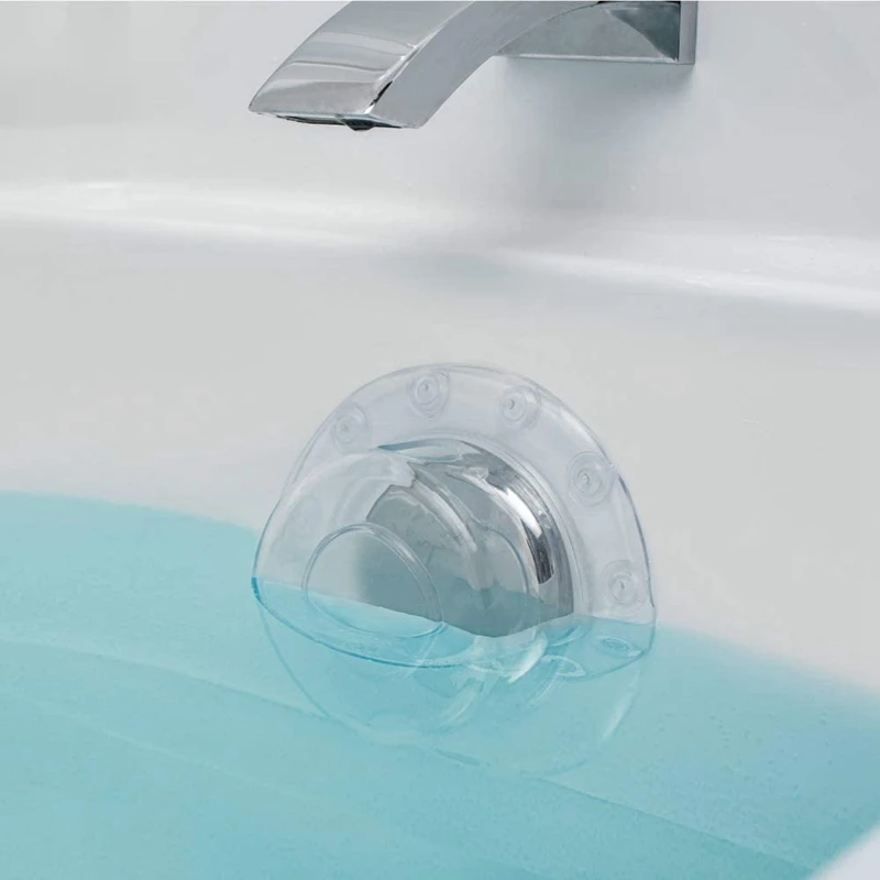 Bathtub Overflow Drain Cover Suction Cup Seal Bathtub Stopper for Deeper Bath for Bathroom Overflow Drains