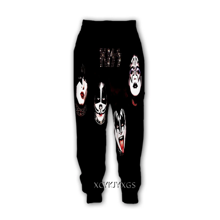 phechion 3D New Men/Women Kiss Band Print-Casual Pants Sweatpants Straight Pants Sweatpants Jogging Trousers K135