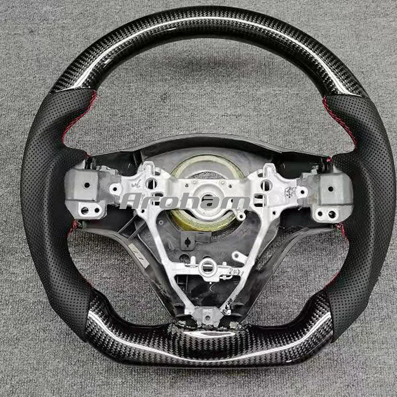 Retrofit High Quality Carbon Fiber Leather Steering wheel For Toyota Camry Highlander Corolla Rav4 Rav 4 Xv70 2015 2016 2018