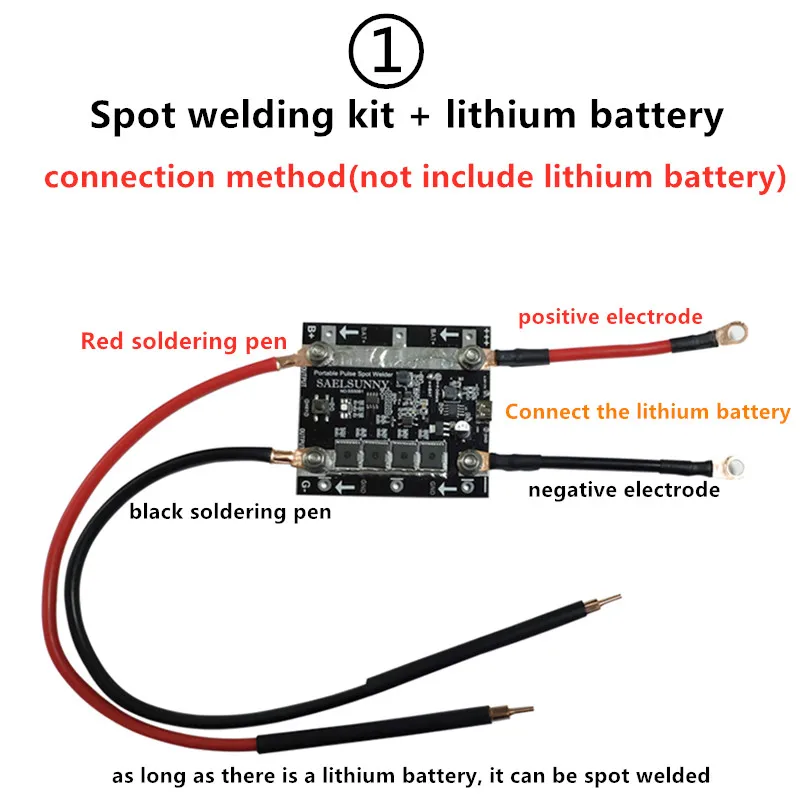 Auto trigger 18650 lithium battery/farad capacitor handheld diy spot welding pen spot welder control board kit accessories