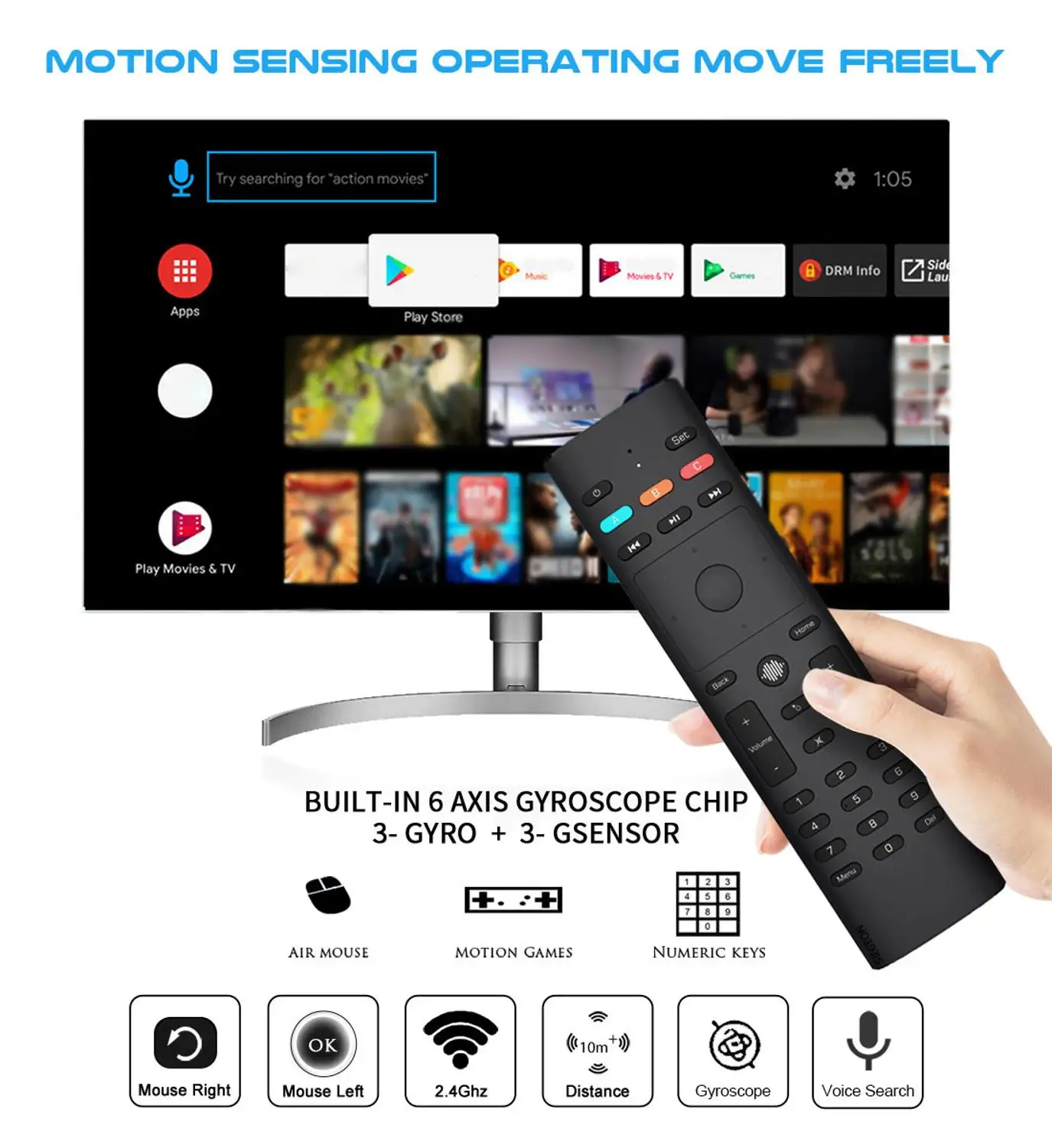 VONTAR G40S Voice Remote Control Air Mouse Wireless Mini Kyeboard with IR Learning for Android TV Box PC