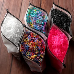 Gomas de pelo elásticas para niña, gomitas de nailon para coletas, diademas para el cabello, accesorios infantiles, 2000 unidades